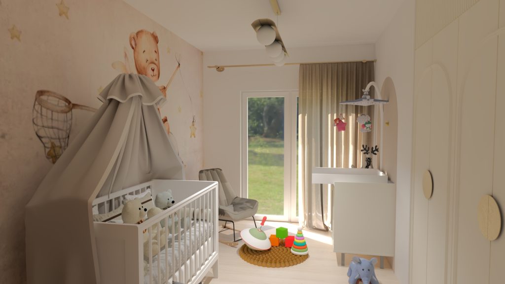 Przytulny pokój dla niemowlaka